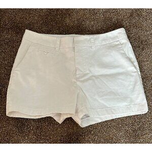 Cherokee Women Size 10  Pocket Belted Zipper Shorts White